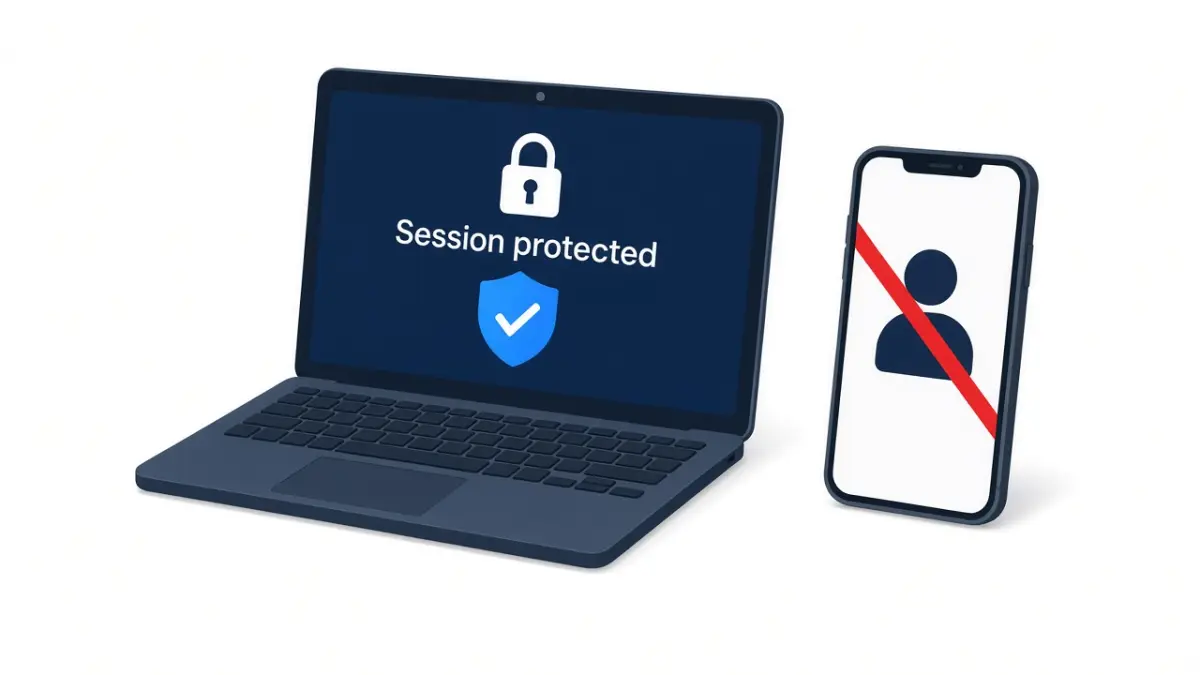 wAnywhere locking an agent session and blocking a phone at the desk