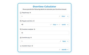 Free Overtime Calculator Tool for pay