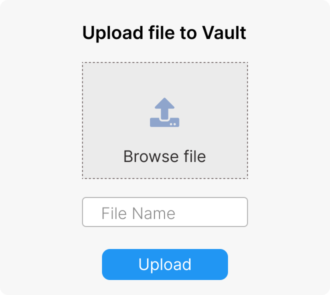 Upload File To Vault