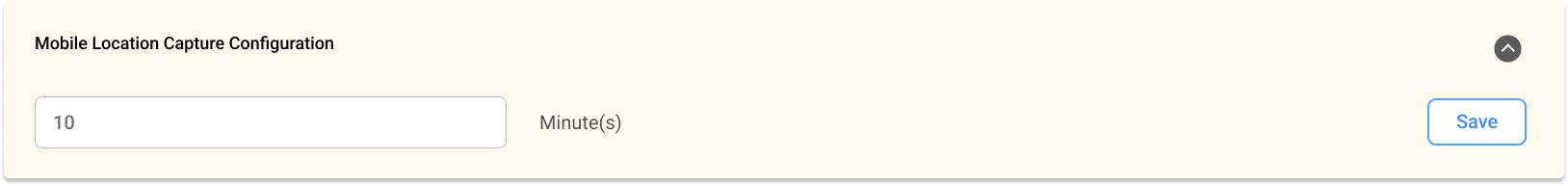 Location Capture Configuration