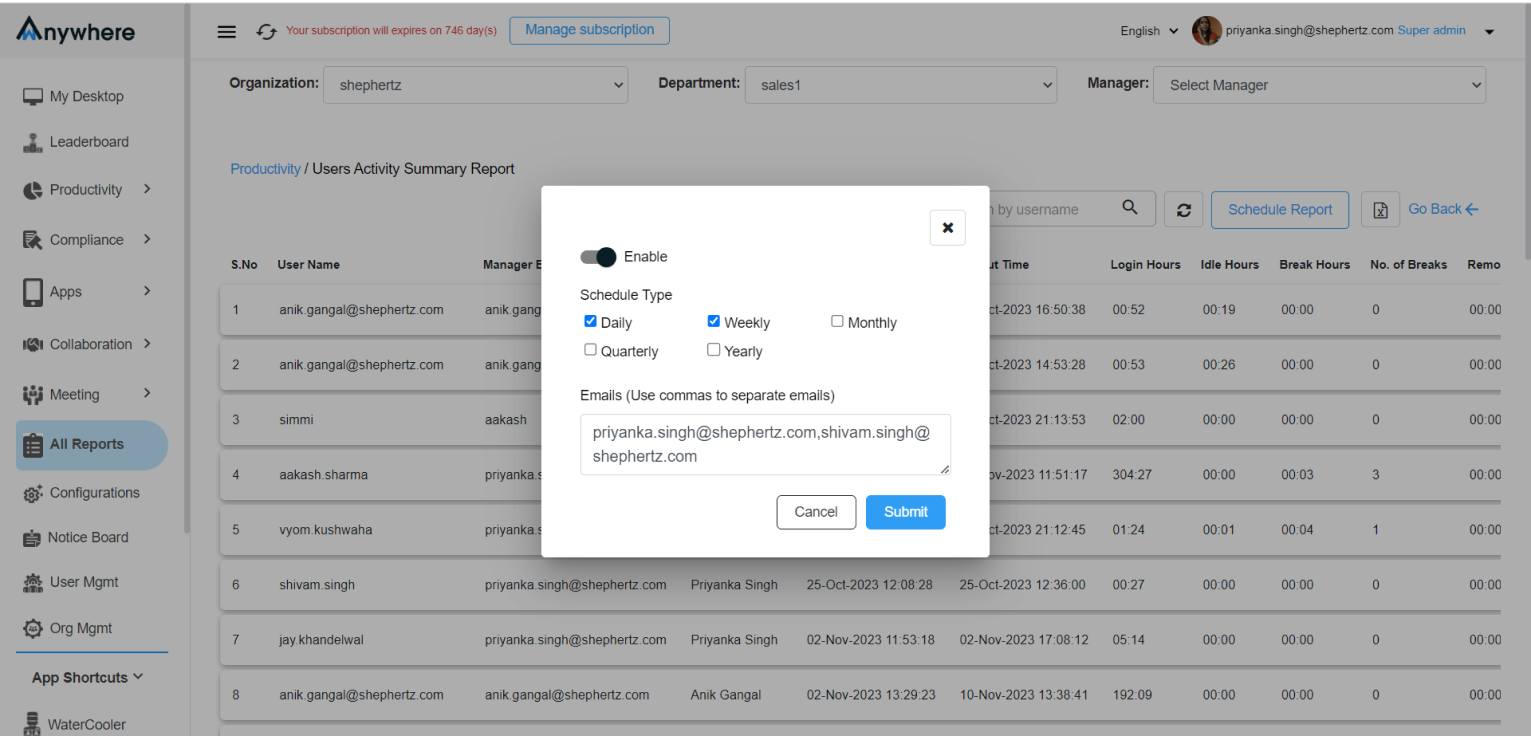 Add Email Recipients