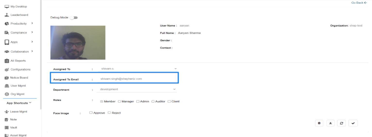 Assigned To Email