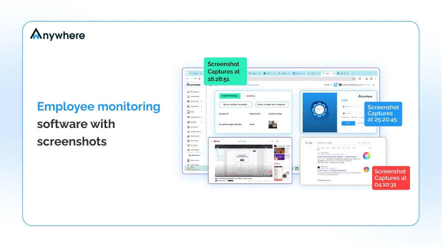 Employee monitoring software with screenshots