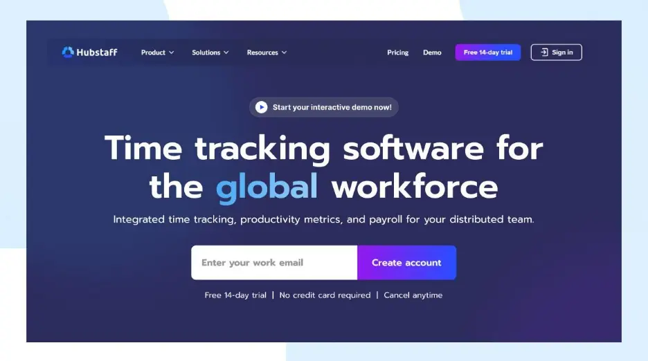 Hubstaff – Employee Monitoring and Time Tracking Software
