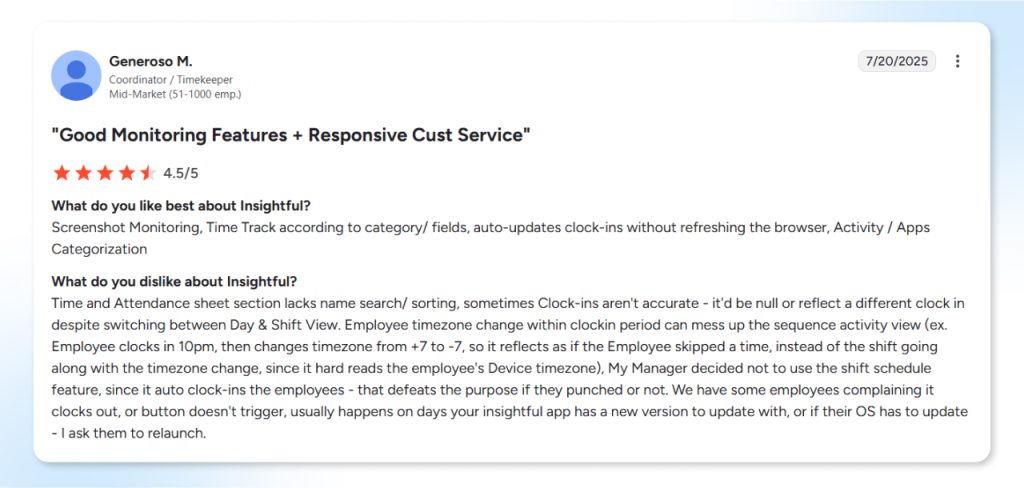 Insightful ratings and customer opinions