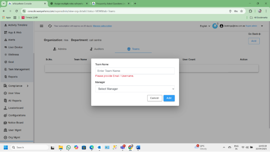 Screenshot Monitoring